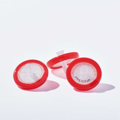 গুণ  Non Sterile Hydrophilic Disc Filter HPLC Certified PTFE Syringe Filters 0.22 Micron কারখানা
